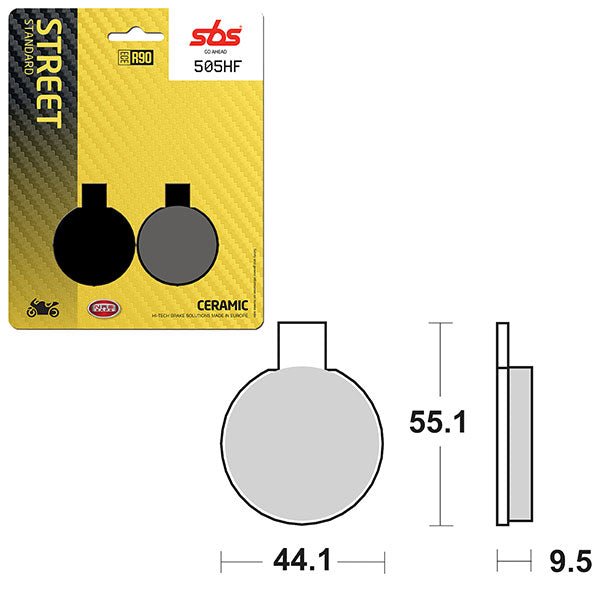 SBS ATV/UTV CERAMIC BRAKE PAD (6190505108) - DRIVEN Canada's Powersports 6190505108