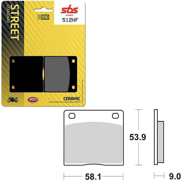 SBS ATV/UTV CERAMIC BRAKE PAD (6190512108) - DRIVEN Canada's Powersports 6190512108