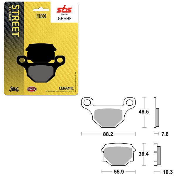 SBS ATV/UTV CERAMIC BRAKE PAD (6190585108) - DRIVEN Canada's Powersports 6190585108