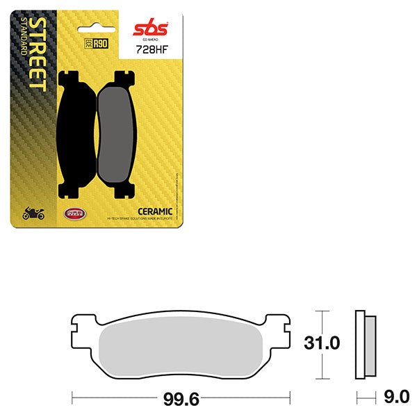 SBS ATV/UTV CERAMIC BRAKE PAD (6190728108) - DRIVEN Canada's Powersports 6190728108