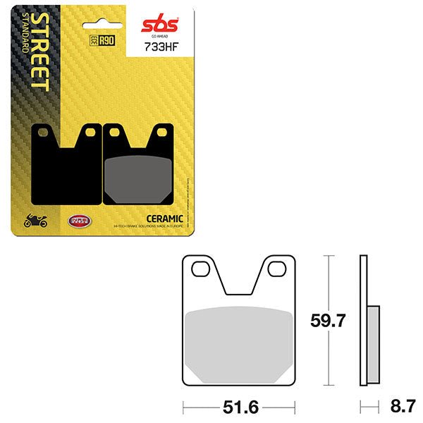 SBS ATV/UTV CERAMIC BRAKE PAD (6190733108) - DRIVEN Canada's Powersports 6190733108