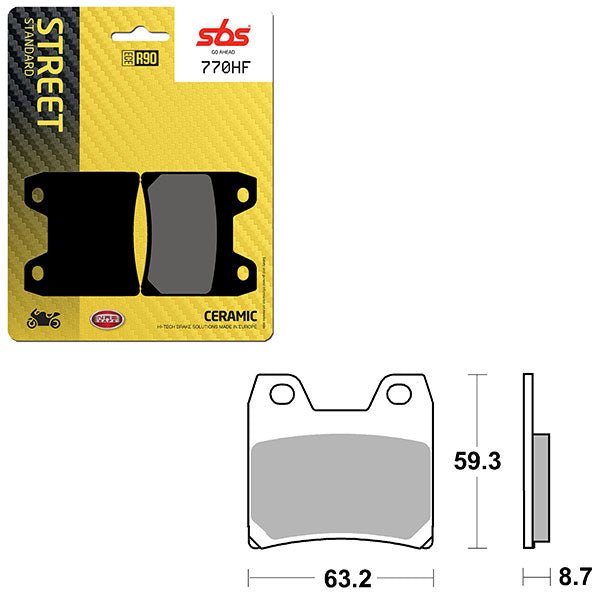 SBS ATV/UTV CERAMIC BRAKE PAD (6190770108) - DRIVEN Canada's Powersports 6190770108