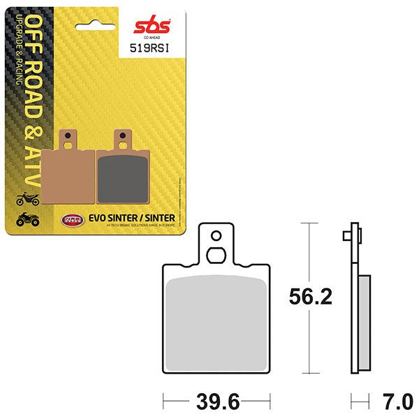 SBS ATV/UTV EVO SINTER BRAKE PAD (6280519108) - DRIVEN Canada's Powersports 6280519108