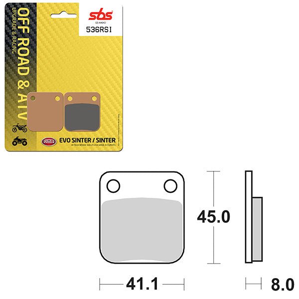 SBS ATV/UTV EVO SINTER BRAKE PAD (6280536108) - DRIVEN Canada's Powersports 6280536108