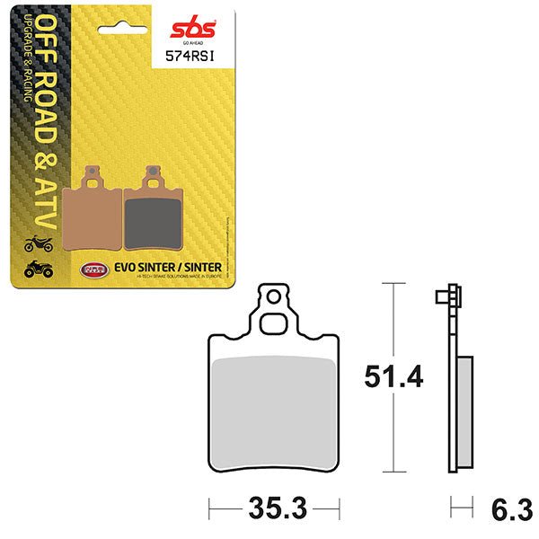 SBS ATV/UTV EVO SINTER BRAKE PAD (6280574108) - DRIVEN Canada's Powersports 6280574108