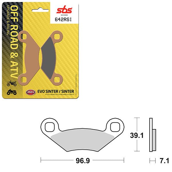 SBS ATV/UTV EVO SINTER BRAKE PAD (6280642108) - DRIVEN Canada's Powersports 6280642108
