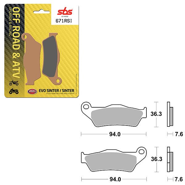 SBS ATV/UTV EVO SINTER BRAKE PAD (6280671108) - DRIVEN Canada's Powersports 6280671108