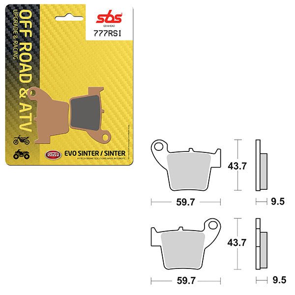 SBS ATV/UTV EVO SINTER BRAKE PAD (6280777108) - DRIVEN Canada's Powersports 6280777108