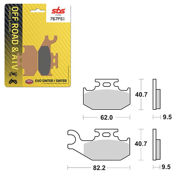 SBS ATV/UTV EVO SINTER BRAKE PAD (6450767100) - DRIVEN Canada's Powersports 6450767100