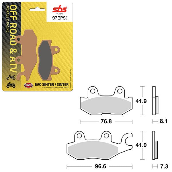 SBS ATV/UTV EVO SINTER BRAKE PAD (6450973108) - DRIVEN Canada's Powersports 6450973108