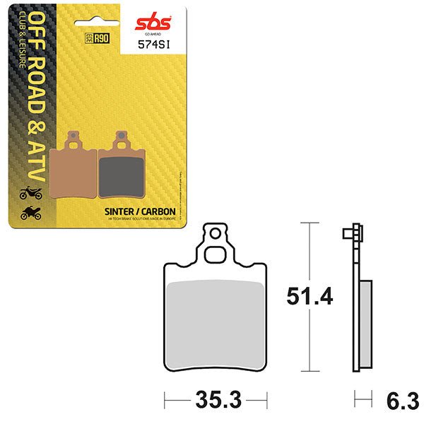SBS ATV/UTV SINTER BRAKE PAD (6240574108) - DRIVEN Canada's Powersports 6240574108