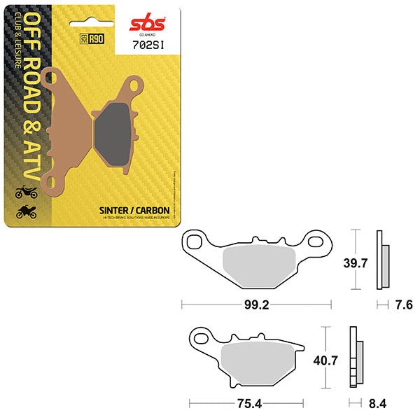 SBS ATV/UTV SINTER BRAKE PAD (6240702108) - DRIVEN Canada's Powersports 6240702108