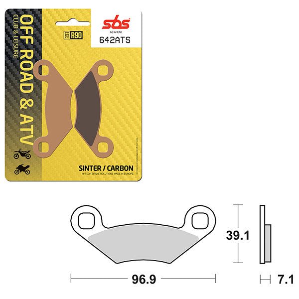 SBS ATV/UTV SINTER BRAKE PAD (6460642108) - DRIVEN Canada's Powersports 6460642108