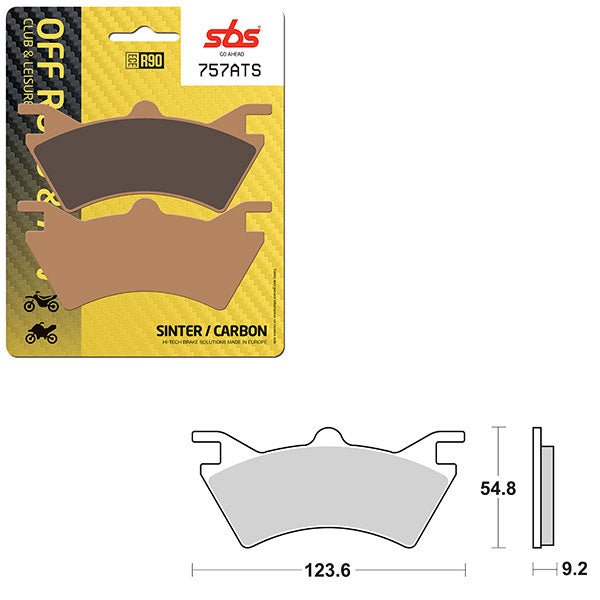 SBS ATV/UTV SINTER BRAKE PAD (6460757108) - DRIVEN Canada's Powersports 6460757108