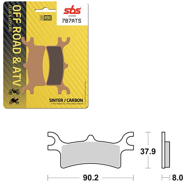 SBS ATV/UTV SINTER BRAKE PAD (6460787108) - DRIVEN Canada's Powersports 6460787108