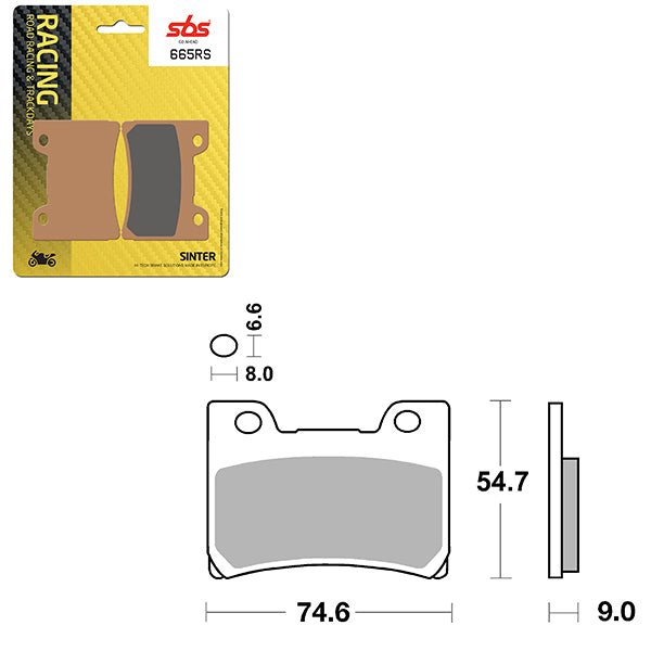SBS CERAMIC BRAKE PAD (01627665) - DRIVEN Canada's Powersports 01627665
