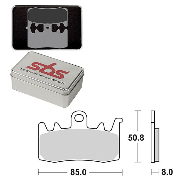 SBS DS - 2 DUAL SINTER DYNAMIC RACING CONCEPT REAR BRAKE PAD (6410900106) - DRIVEN Canada's Powersports 6410900106
