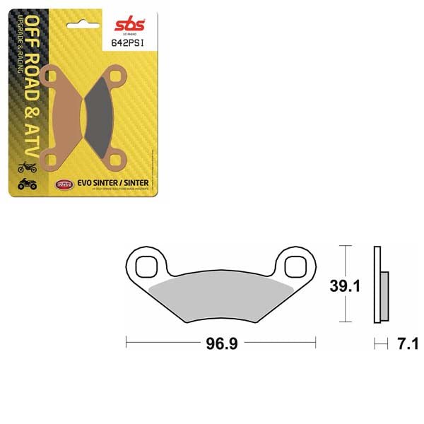 SBS EVO SINTER BRAKE PAD (6450642100) - DRIVEN Canada's Powersports 6450642100