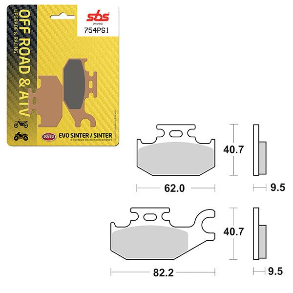 SBS EVO SINTER BRAKE PAD (6450754100) - DRIVEN Canada's Powersports 6450754100