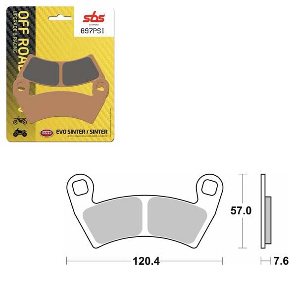 SBS EVO SINTER BRAKE PAD (6450897100) - DRIVEN Canada's Powersports 6450897100