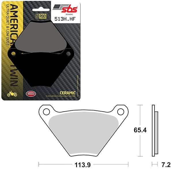 SBS HIGH POWER & NOISE REDUCTION CERAMIC FRONT BRAKE PAD (6490513108) - DRIVEN Canada's Powersports 6490513108