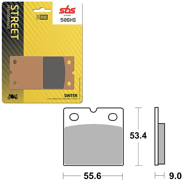 SBS PERFORMANCE HS SINTER FRONT BRAKE PAD (6250506108) - DRIVEN Canada's Powersports 6250506108