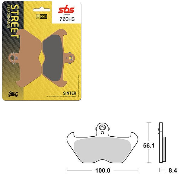 SBS PERFORMANCE HS SINTER FRONT BRAKE PAD (6250703108) - DRIVEN Canada's Powersports 6250703108