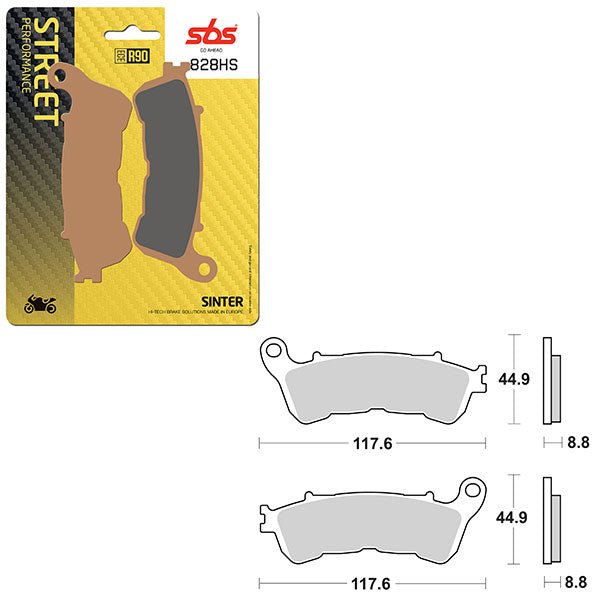 SBS PERFORMANCE HS SINTER FRONT BRAKE PAD (6250828108) - DRIVEN Canada's Powersports 6250828108