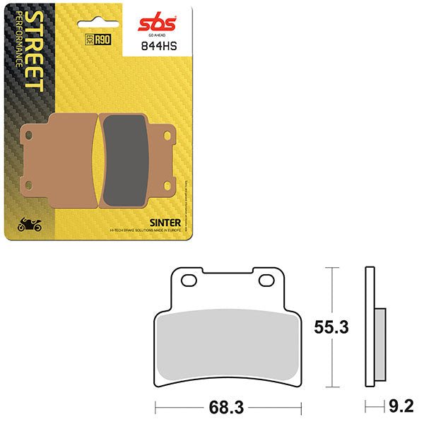SBS PERFORMANCE HS SINTER FRONT BRAKE PAD (6250844108) - DRIVEN Canada's Powersports 6250844108