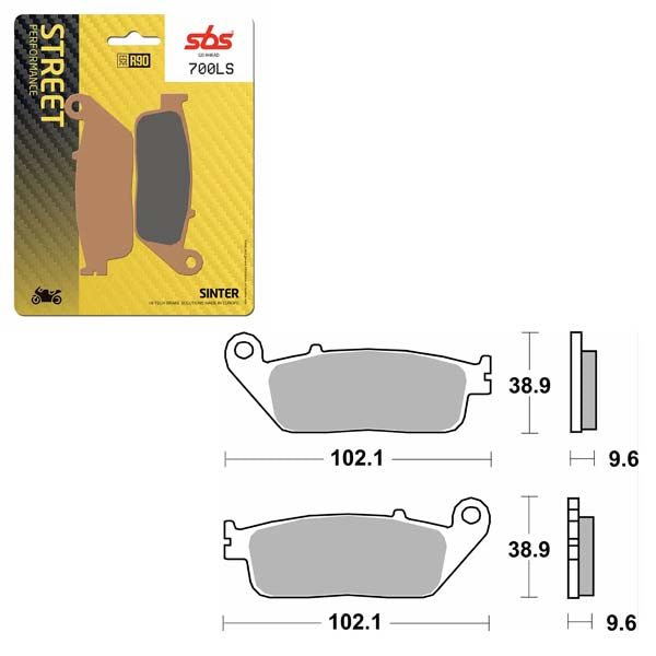 SBS PERFORMANCE LS SINTER BRAKE PAD (6260700100) - DRIVEN Canada's Powersports 6260700100