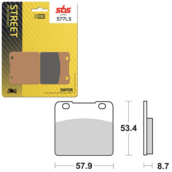 SBS PERFORMANCE LS SINTER REAR BRAKE PAD (6260577108) - DRIVEN Canada's Powersports 6260577108
