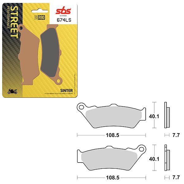 SBS PERFORMANCE LS SINTER REAR BRAKE PAD (6260674108) - DRIVEN Canada's Powersports 6260674108