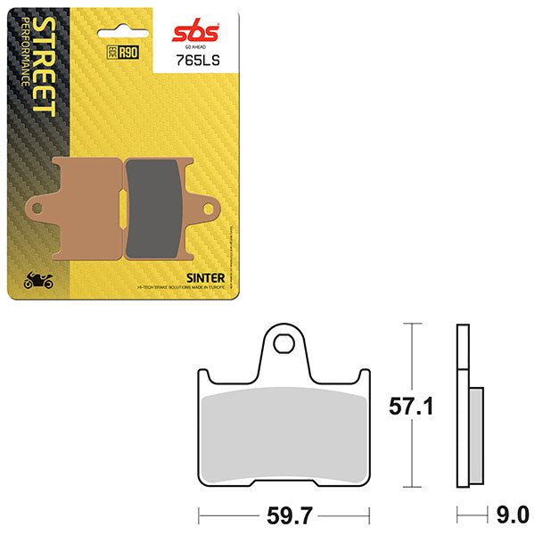 SBS PERFORMANCE LS SINTER REAR BRAKE PAD (6260765108) - DRIVEN Canada's Powersports 6260765108