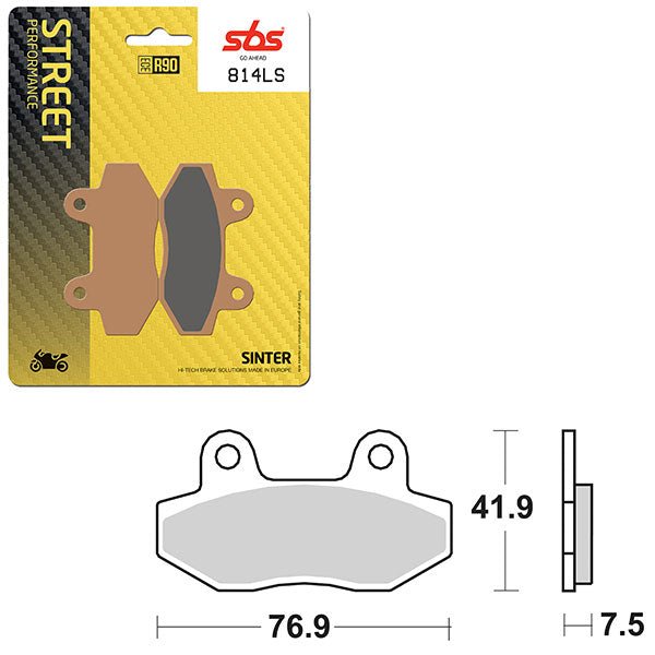 SBS PERFORMANCE LS SINTER REAR BRAKE PAD (6260814108) - DRIVEN Canada's Powersports 6260814108