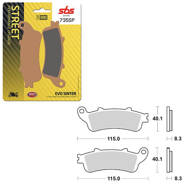 SBS SP EVO SINTER FRONT BRAKE PAD (6390735108) - DRIVEN Canada's Powersports 6390735108