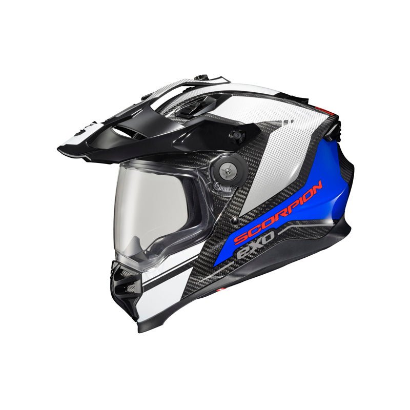 SCORPION EXO - XT9000 CARBON HELMET TRAILHEAD WHITE/BLUE (2XL) - DRIVEN Canada's Powersports 845468085035XT9 - 1053
