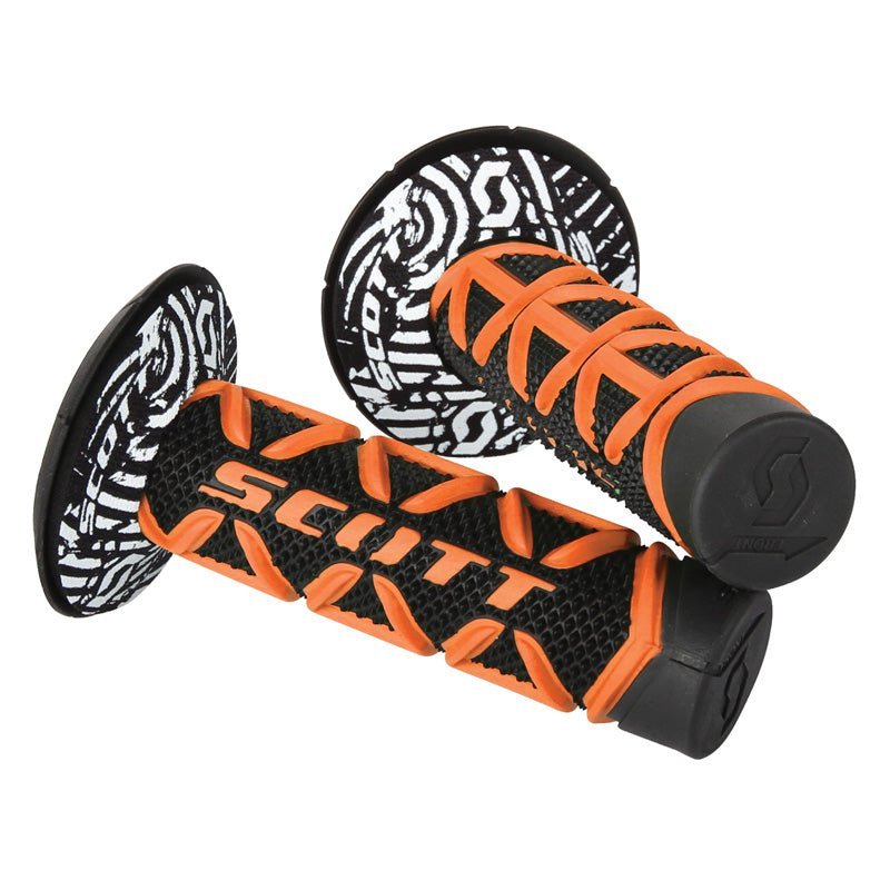 SCOTT USA DIAMOND MX GRIPS WITH DONUTS ORANGE/BLACK - Driven Powersports Inc.889143222063219626 - 1008