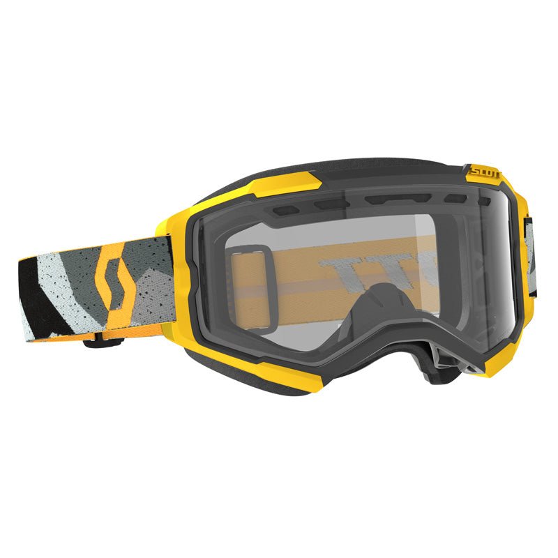 SCOTT USA FURY ENDURO GOGGLES CAMO GREY/YELLOW - CLEAR Camo Grey/Yellow Clear - Driven Powersports