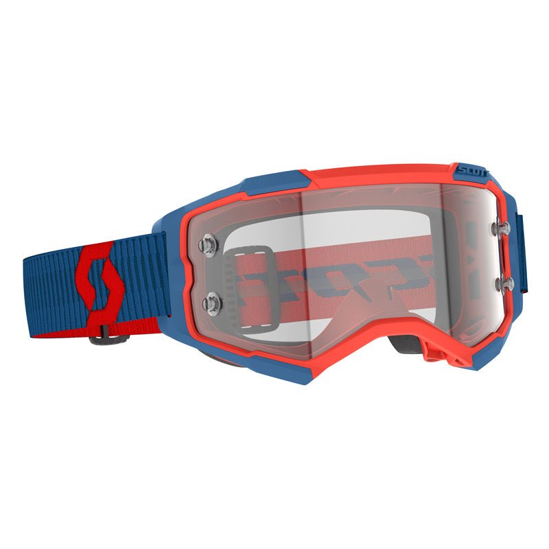 Scott Fury Goggles Dark Blue/Neon Red Clear Works - DRIVEN Canada's Powersports 196530065197274514-7698113