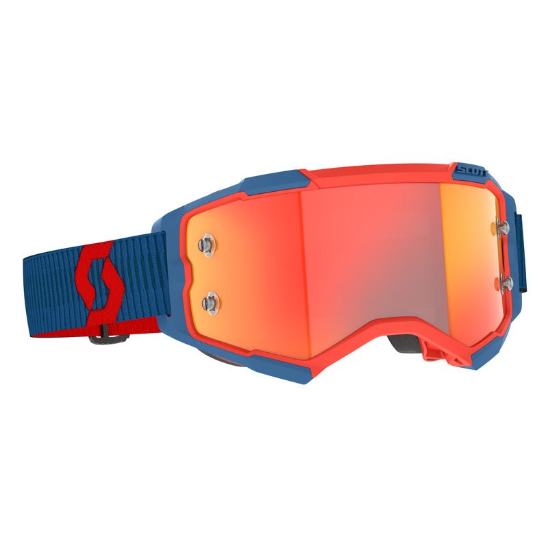 Scott Fury Goggles Dark Blue/Neon Red Orange Chrome Works - DRIVEN Canada's Powersports 196530065074272828-7698280