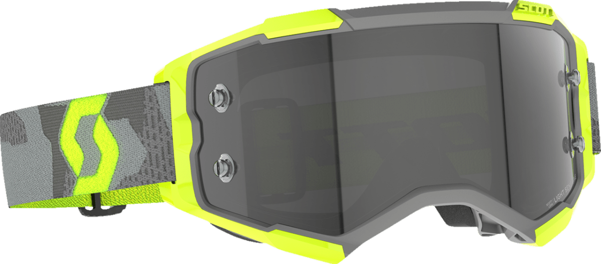 SCOTT USA FURY GOGGLES LIGHT GREY/NEON YELLOW LIGHT SENSITIVE GREY WORKS - DRIVEN Canada's Powersports 7615523902057272827 - 7697327