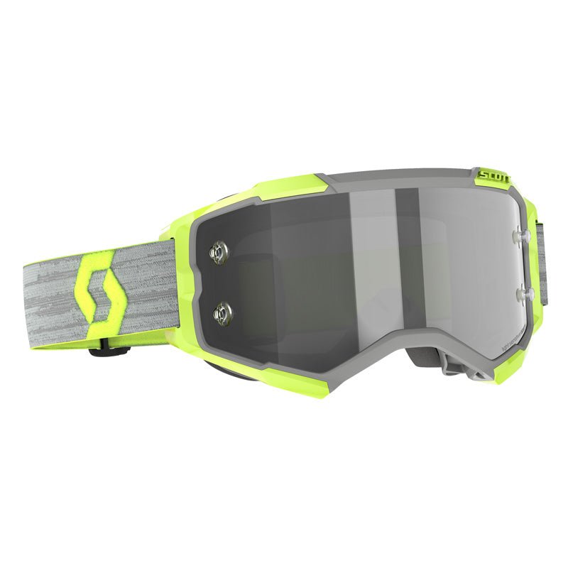 SCOTT USA FURY MX GOGGLES (GREY/YELLOW - LIGHT SENSITIVE GREY WORKS) Grey - Driven Powersports