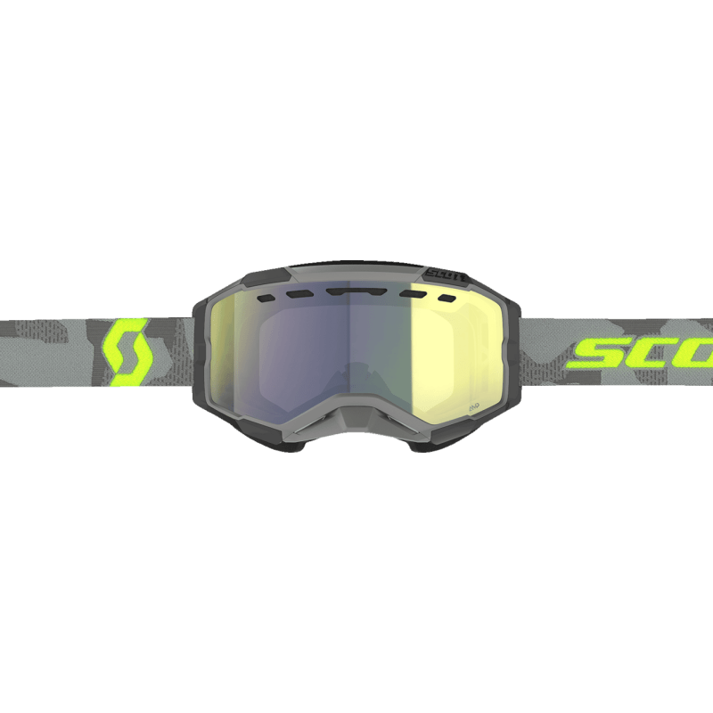 SCOTT FURY SNOWMOBILE GOGGLES (LIGHT GREY/NEON YELLOW - YELLOW CHROME) - Driven Powersports Inc.7615523902118278605 - 7697335