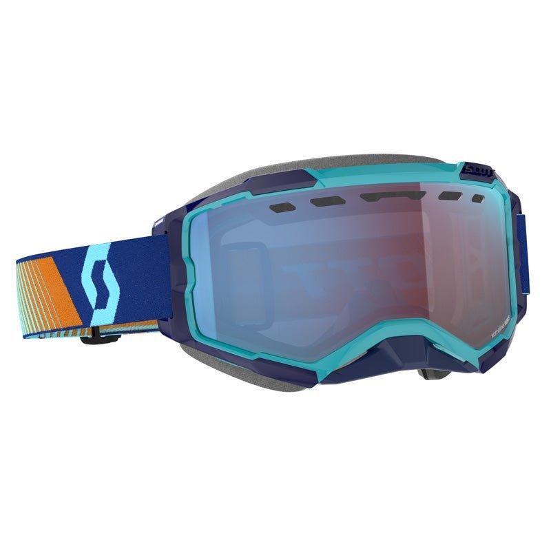 SCOTT USA FURY SNOWMOBILE GOGGLES (ROYAL BLUE/ORANGE - BLUE CHROME) (278605 - 7436347) - Driven Powersports Inc.192820845180278605 - 7436347