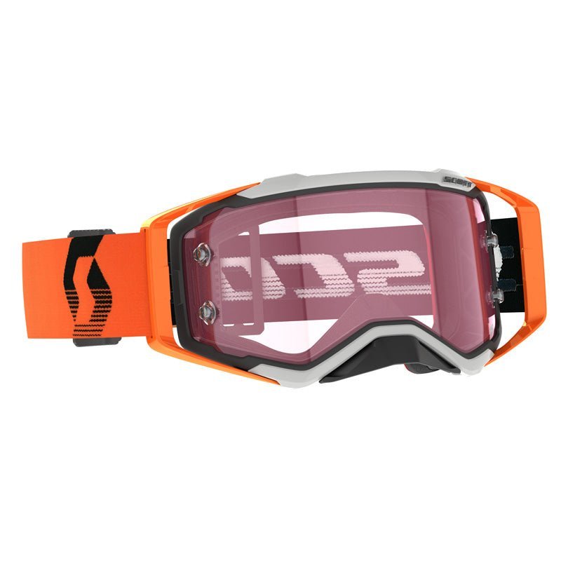 SCOTT PROSPECT AMPLIFIER GOGGLES WHITE/BLACK - PINK WORKS - Driven Powersports Inc.192820845265285536 - 7430352