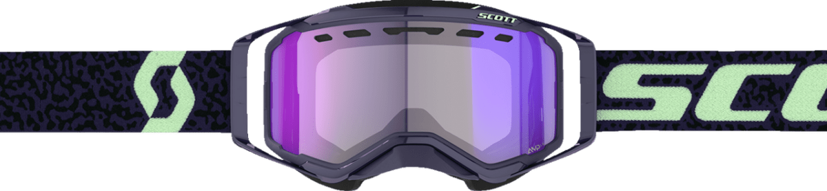 SCOTT PROSPECT SNOWMOBILE GOGGLES (DARK PURPLE/MINT GREEN - LIGHT SENSITIVE BLUE CHROME) - Driven Powersports Inc.7615523902750278603 - 7696307