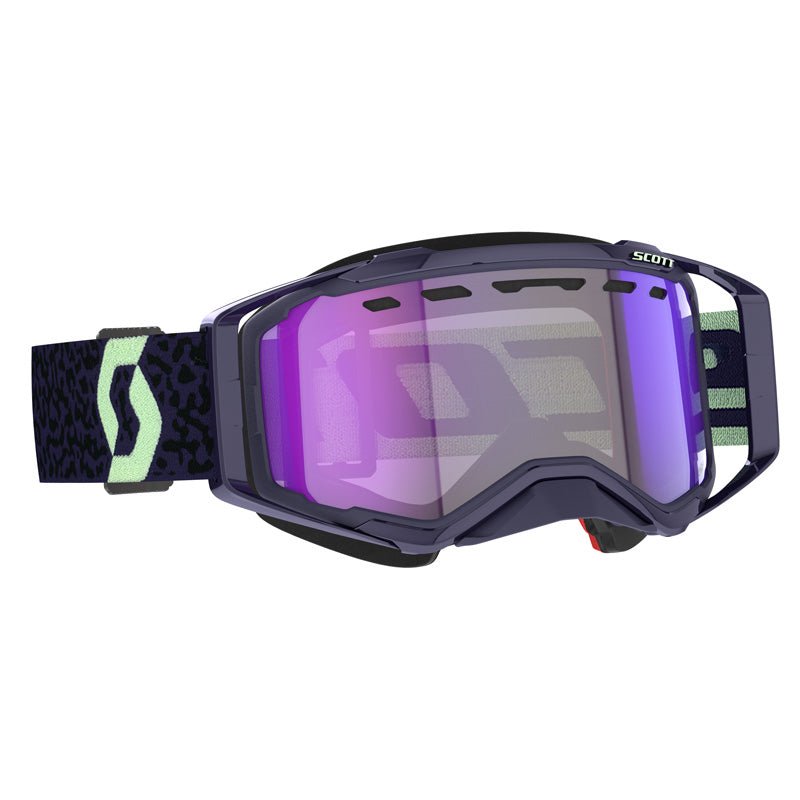 SCOTT USA PROSPECT SNOWMOBILE GOGGLES (DARK PURPLE/MINT GREEN LIGHT SENSITIVE BLUE CHROME) - DRIVEN Canada's Powersports 7615523902750278603 - 7696307