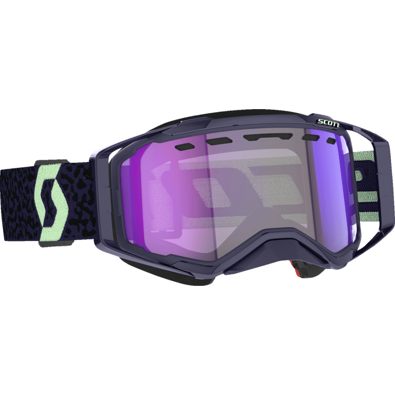 SCOTT USA PROSPECT SNOWMOBILE GOGGLES (DARK PURPLE/MINT GREEN LIGHT SENSITIVE BLUE CHROME) - DRIVEN Canada's Powersports 7615523902750278603 - 7696307