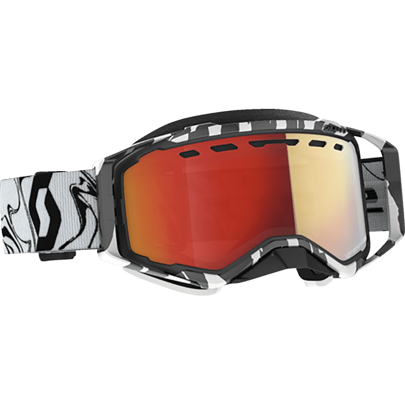 SCOTT USA PROSPECT SNOWMOBILE GOGGLES (MARBLE BLACK/WHITE LIGHT SENSITIVE RED CHROME) - DRIVEN Canada's Powersports 192820561509278603 - 7082341