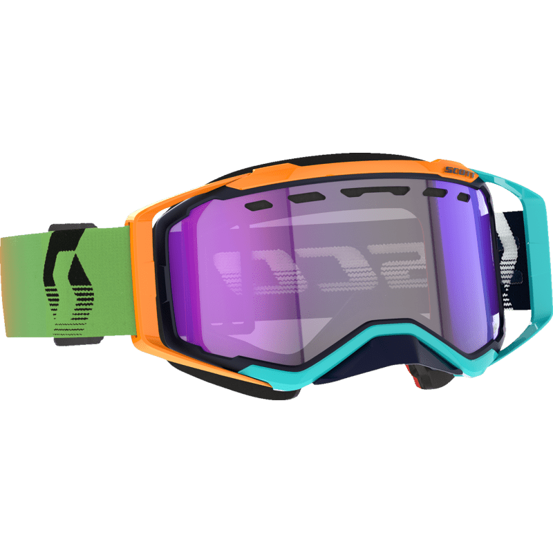 SCOTT USA PROSPECT SNOWMOBILE GOGGLES (BLUE/ORANGE LIGHT SENSITIVE BLUE CHROME) - DRIVEN Canada's Powersports 7615523902736278603 - 1294341